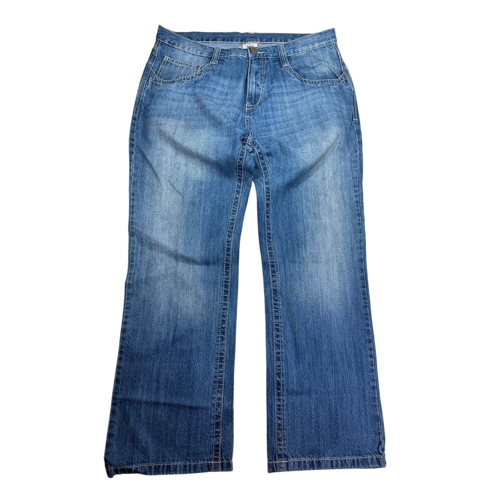 Miskeen Originals Men’s 40 Y2K Baggy Graphic Jeans Hip Hop Streetwear Denim